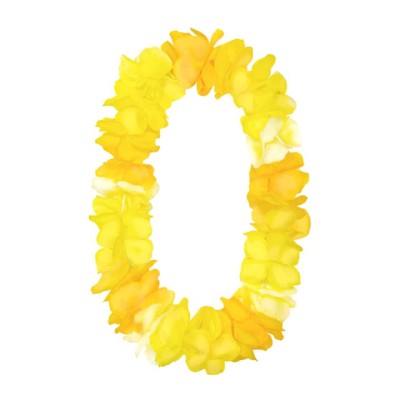 Naszyjnik hawajski żółty, 115 cm