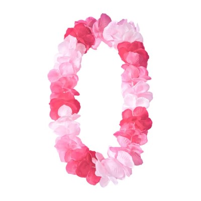 Naszyjnik hawajski różowy, 115 cm