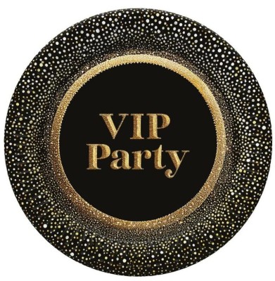 Talerzyki papierowe VIP Party, 18 cm 8 szt.