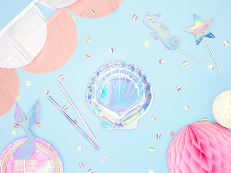 Talerzyki na urodziny muszla