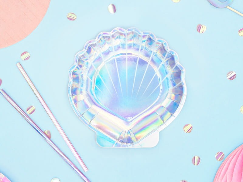 Papierowe talerzyki muszla