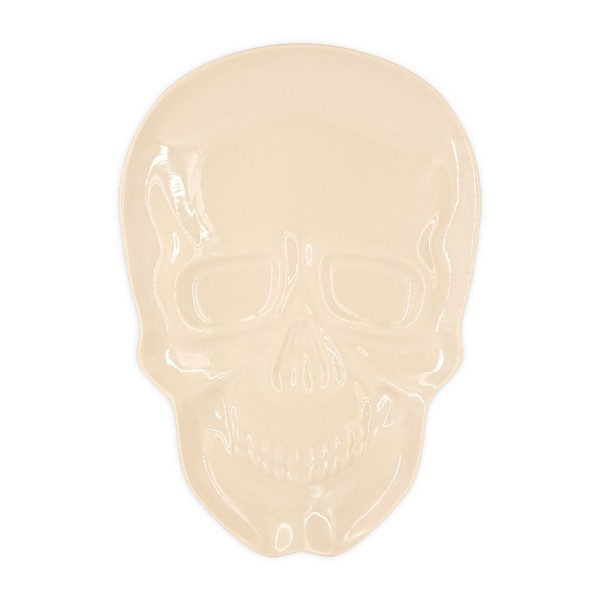 Tacka talerzyk plastikowy na przekąski Czaszka Halloween, 1 szt.