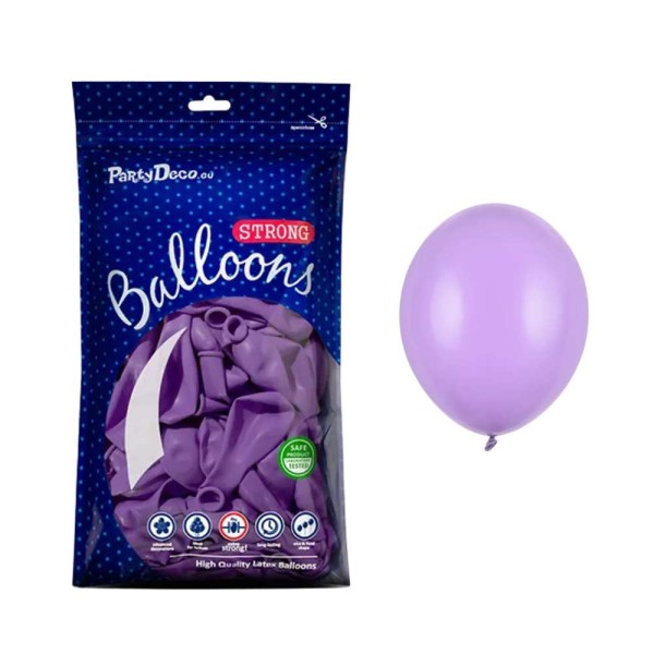 Balony pastelowe fioletowe Pastel Lavender Blue strong, 12 cm 100 szt.
