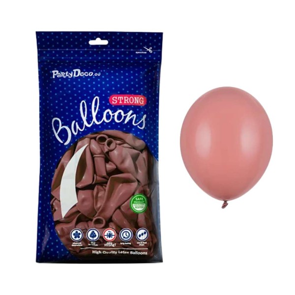 Balony pastelowe dzika róża Pastel Wild Rose strong, 12 cm 100 szt.
