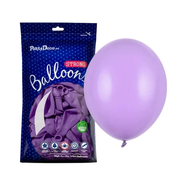 Balony pastelowe fioletowe Pastel Lavender Blue strong, 27 cm 100 szt.