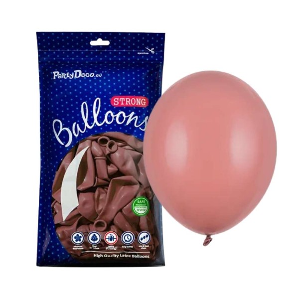 Balony pastelowe dzika róża Pastel Wild Rose strong, 27 cm 100 szt.
