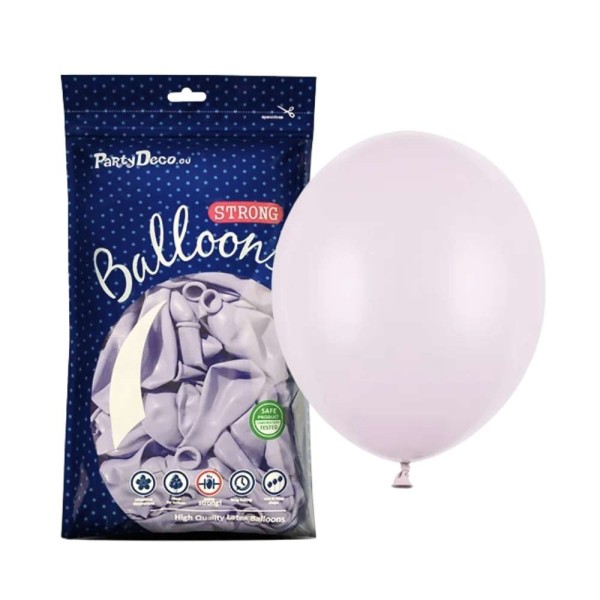 Balony pastelowe fioletowe wrzosowe Pastel Heather strong, 27 cm 100 szt.