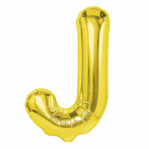Balon foliowy litera J złoty, 40 cm