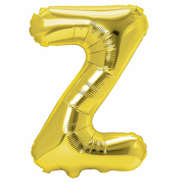Balon foliowy litera Z złoty, 40 cm