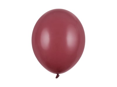 Balony pastelowe bordowe Pastel Prune strong, 30 cm 3 szt.