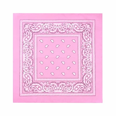 Chusta chustka bandana bandamka różowa