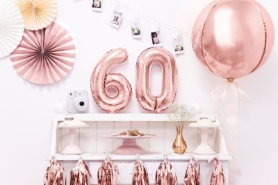 Balony liczby na 60 urodziny