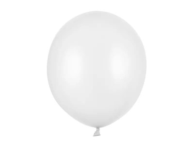 Balon metaliczny biały Metallic Pure White strong, 43 cm 1 szt.