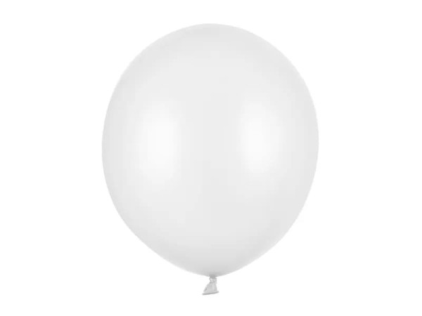 Balon metaliczny biały Metallic Pure White strong, 43 cm 1 szt.