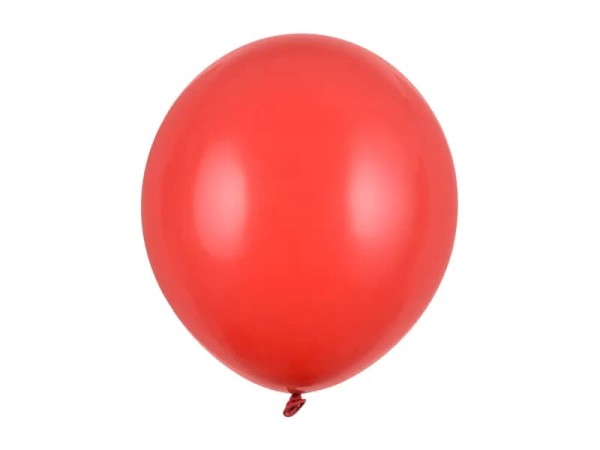 Balony pastelowe czerwony Pastel Poppy Red strong, 43 cm 25 szt.
