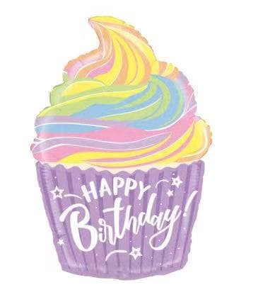 Balon foliowy Babeczka urodzinowa, 44x65 cm