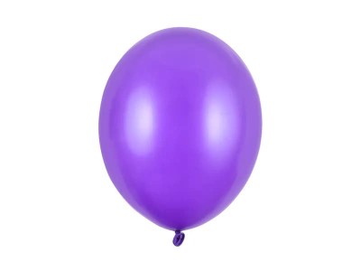 Balony metaliczne fioletowe lawendowe Metallic Purple strong, 30 cm 3 szt.