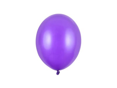 Balony metaliczne fioletowe lawendowe Metallic Purple strong, 23 cm 3 szt.