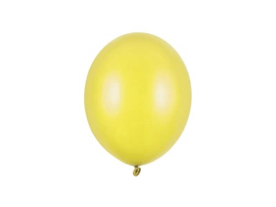 Balony metaliczne żółte Metallic Lemon Zest strong, 23 cm 3 szt.