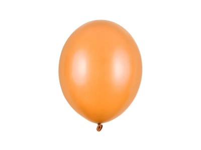 Balony metaliczne pomarańczowe Metallic Mandarin Orange strong, 27 cm 3 szt.