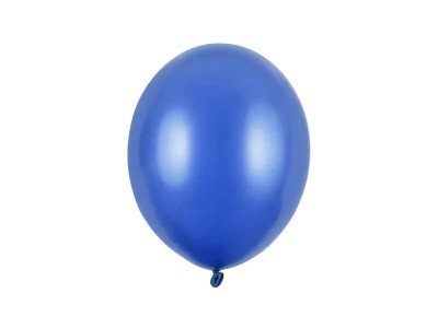 Balony metaliczne niebieskie Metallic Blue strong, 27 cm 3 szt. 