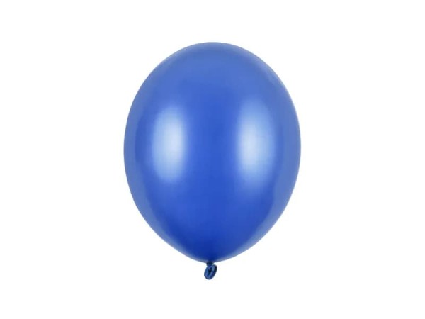 Balony metaliczne niebieskie Metallic Blue strong, 27 cm 3 szt. 