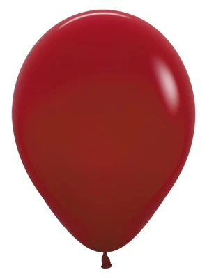 Balony pastelowe ciemny czerwony szkarłatny Imperial Red, 30 cm 3 szt.