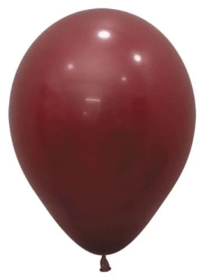 Balony pastelowe ciemny czerwony bordowy Merlot, 30 cm 3 szt.