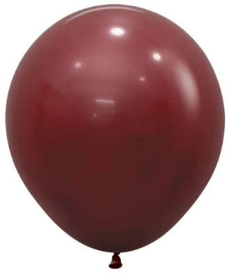 Balon pastelowy ciemny czerwony bordowy Merlot, 45 cm 1 szt.