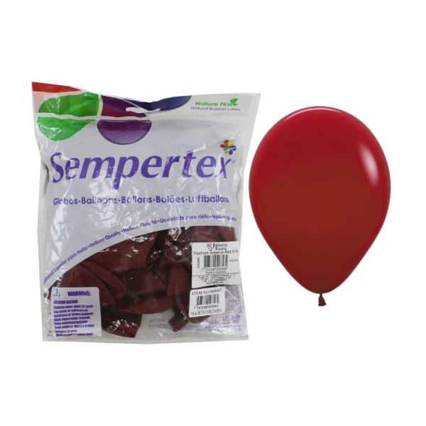 Balony pastelowe ciemny czerwony szkarłatny Imperial Red, 12 cm 50 szt.