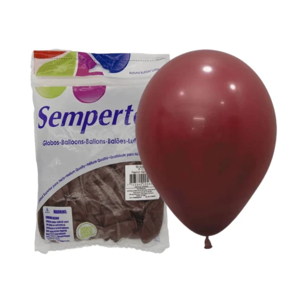 Balony pastelowe ciemny czerwony bordowy Merlot, 30 cm 50 szt.