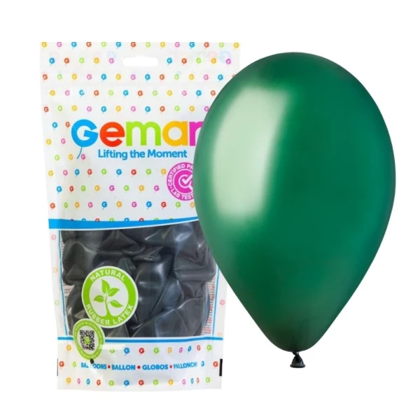 Balony pastelowe ciemny butelkowy zielony emerald #104, 30 cm 100 szt.