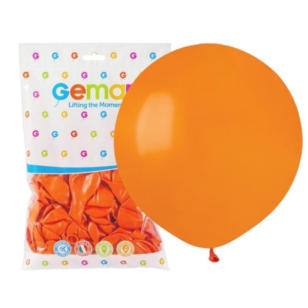 Balony pastelowe pomarańczowe #004, 48 cm 25 szt.