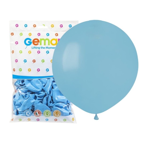 Balony pastelowe niebieski delikatny baby blue #072, 48 cm 25 szt.