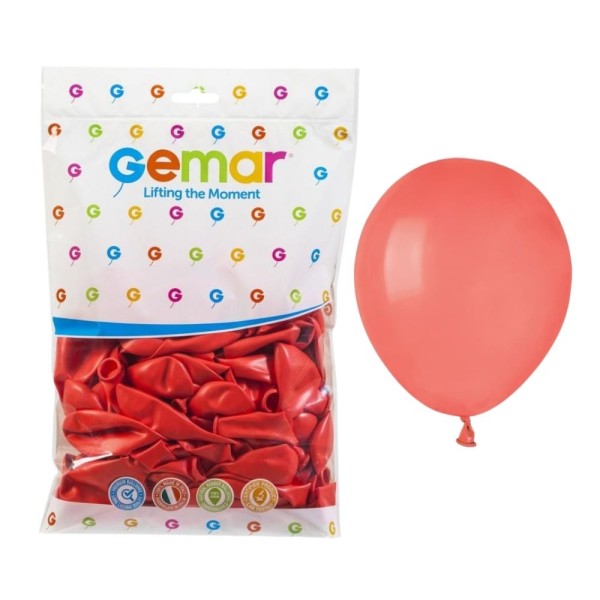 Balony pastelowe koralowy #078, 12 cm 100 szt.