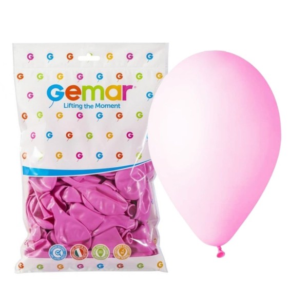 Balony pastelowe różowy #006, 30 cm 100 szt.