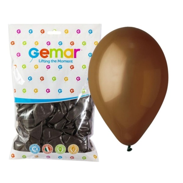 Balony pastelowe brązowy #048, 30 cm 100 szt.