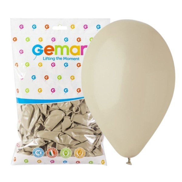 Balony pastelowe brązowy kawa z mlekiem latte #084, 30 cm 100 szt.