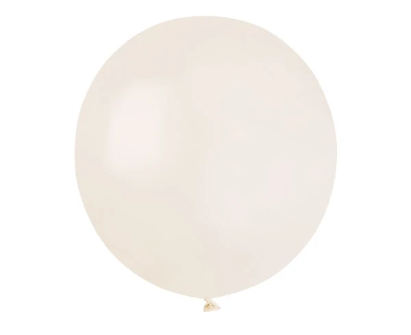 Balon pastelowy kremowy lniany #106, 48 cm 1 szt.