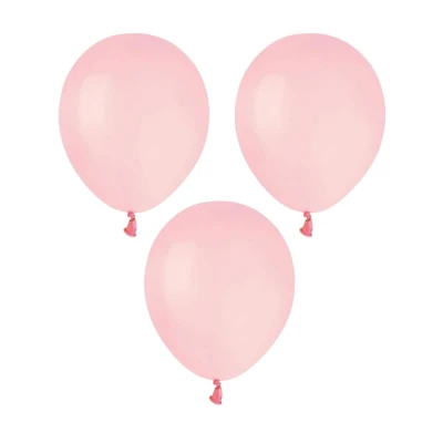 Balony pastelowe pudrowe różowe #107, 12 cm 3 szt.
