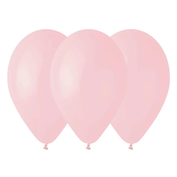 Balony pastelowe pudrowe różowe #107, 28-30 cm 3 szt.