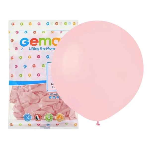 Balony pastelowe pudrowe różowe #107, 48 cm 25 szt.