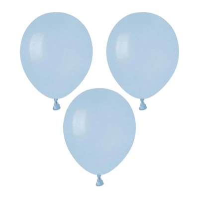 Balony pastelowe pudrowe błękitne niebieskie #108, 12 cm 3 szt.