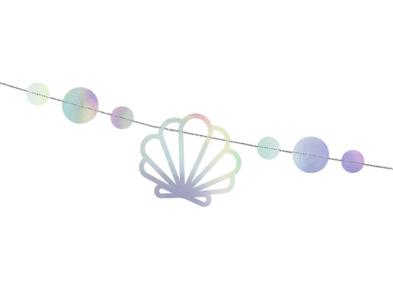Opalizujące girlanda muszle rozgwiazdy