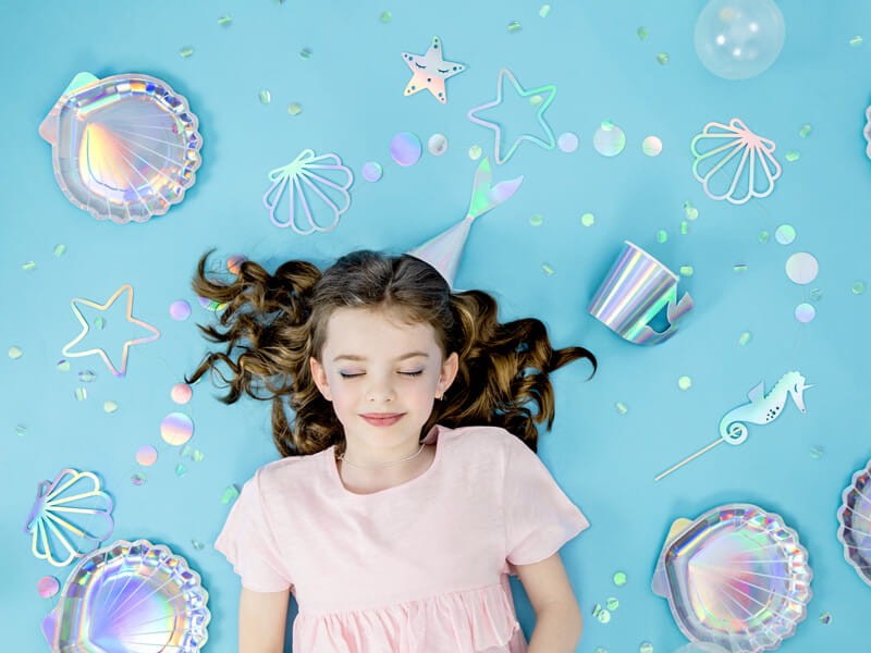 Syrenka girlanda muszle rozgwiazdy