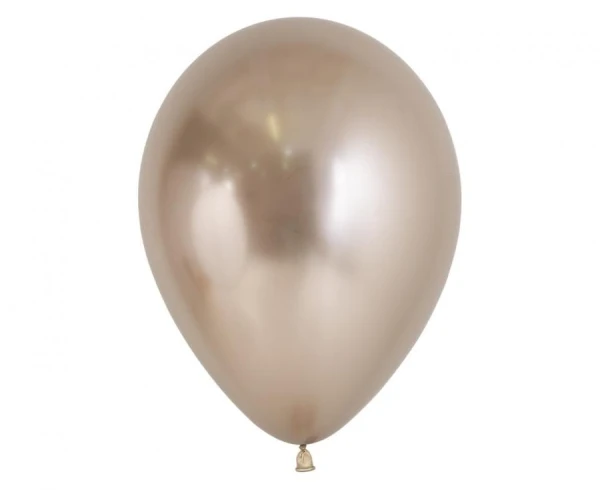 Balony metaliczne złote szampańskie Reflex Champagne, 30 cm 1 szt.