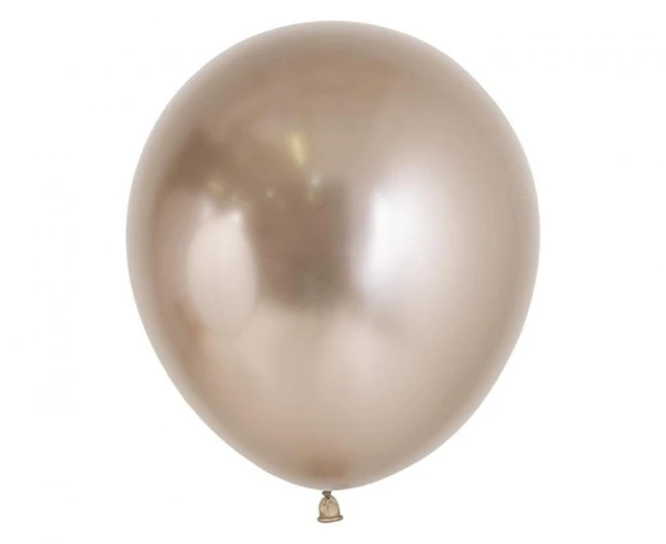 Balony metaliczne złote szampańskie Reflex Champagne, 45 cm 1 szt.