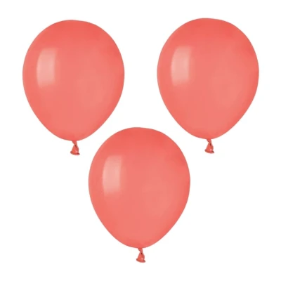 Balony pastelowe koralowy #078, 12 cm 3 szt.