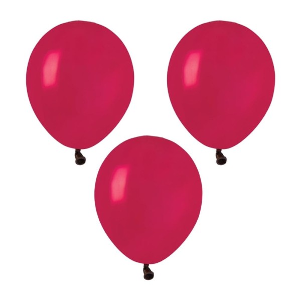 Balony pastelowe bordowy #047, 12 cm 3 szt.