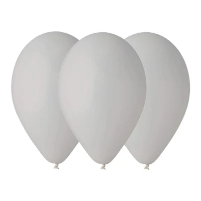 Balony pastelowe szary #070, 30 cm 3 szt.